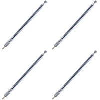 4X Replacement 49Cm 19.3Inch 6 Sections Telescopic Antenna Aerial For Radio TV