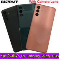 6.5" For Samsung Galaxy A04S Back Battery Cover With Camera Lens Housing Case Repair Parts SM-A047F For Samsung A04s Back Cover
