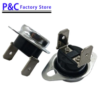 10PCS/KSD301 40C~150C degrees 10A250V Normally Closed Bent foot Activity Fixed Temperature switch Thermostat 55 60 70 95 120 130