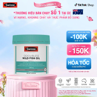 Viên dầu cá Swisse Ultiboost Odourless Wild Fish Oil 1000mg