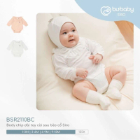 BU Baby (1-12M) Body dài tay cài sau bèo cổ BU Baby - BSR2110BC - BU Baby sơ sinh - BU Baby chính hã