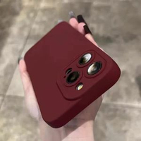 全城熱賣 - 暗紫色適用iPhone17Pro手機殼15promax液態矽膠13蘋果15pro14/12/xs鏡頭全包11防摔mini軟男xr女款se2保護套8iPhone Air【酒紅色】瞳眼