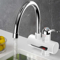 1 PCS Instant Water Heater Tap Cold Heating Faucet Tankless Water Heater EU Plug