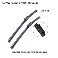 Front Windshield Wiper Blade For VW Passat B7 2011 Onwards 24''+19'' High Quality Iso9000 Natural Rubber Clean
