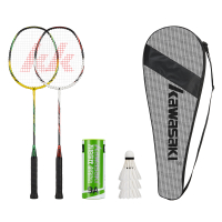 Kawasaki Badminton Racket 1U Aluminum Alloy Frame Badminton Racquet With String UP-0160 With Free Gi