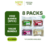 Nutri Pure Vege Ramen 8-Pack Value Pack 8 x 320g Rasa Sayur Segar untuk Keluarga