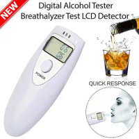Portable Digital Breathalyzer Tester Alcohol Detection Accurate Measureme Professional Breath Alcohol Tester With LCD Display