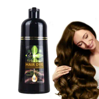 500ml Hair Dye Shampoo hair coloring shampoo Darkening Hairs Shampoo Hair Color Shampoo for Gary Hair Brown Black coffee