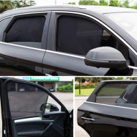 For Toyota VOXY 70 / 80 / RACTIS 60 Series Magnetic Car Window Sunshield Polyester Gauze Mesh Sunsha