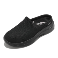 Skechers 拖鞋 Go Walk Arch Fit 女鞋 全黑 足弓支撐 穆勒鞋 【ACS】 124481-BBK