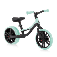 【GLOBBER 哥輪步】法國 GO BIKE ELITE DUO 雙後輪平衡滑步車-薄荷綠(滑步車、學步車、平衡車、滑板車)