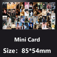 Chinese Actor Allen Ren Jialun Double Sided Covering Film Waterproof Round Corner Mini Card