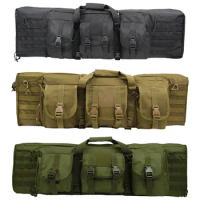 Military Tactical Double Gun Bag Military Moeller Rifle Bag Sniper Air Gun Leather Bag Hunting Gun Bag 98CM/118CM/142CM