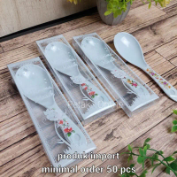 50 Pcs, Centong Nasi Melamin Kemasan Mika motif