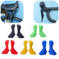 1pair Brake Levers Covers Silicone Bicycle Shift Brake Lever Hoods Cover For-Shimano 105 ST-R7020/7025 Bicycle Accessory 6colors