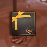 方形燙金禮盒12入-70%原味黑巧克力