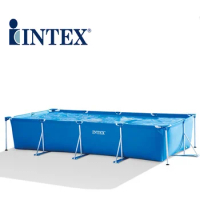 INTEX 28274 12FT X 30IN Prism Frame Premium Pool Above Ground Steel Round Swimming Pool