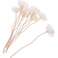 White Flower Reed Diffuser Sticks Natural Rattan Wood Essential Oil Aroma Refills Replacement Fragrance