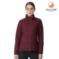 HILLTOP山頂鳥 科技棉短大衣（可銜接GORE-TEX外件） 女款 暗紅｜PH22XFY8ECH0