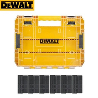 DEWALT DT70839 Large Tough Case (Empty) + 6 Dividers TSTAK System Multifunctional Stackable Detachable Partition Tool Box
