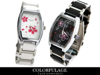 柒彩年代 【NE341】范倫鐵諾Valentino櫻花酒桶造型陶瓷錶手錶 單支價格