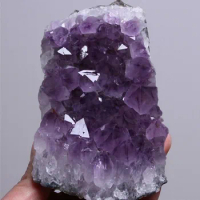 325 Natural Amethyst Quartz Beautiful Purple Geode Crystal Cluster Specr
