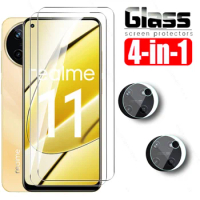 4in1 Glass For Realme 11 4G Full Cover Tempered Glass Realme11 5G Global Verison Realmy 11 Relme 11 2023 Camera Screen Protector
