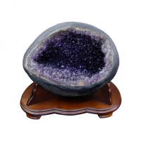 【吉祥水晶】烏拉圭紫水晶洞 46.35kg(晶體細小閃如滿天星 招財聚福旺好運)