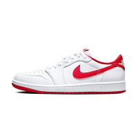 Nike Jordan 1 Retro Low OG 男 白紅 AJ1 經典 喬丹 運動 休閒鞋 CZ0790-161