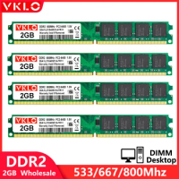 Wholesale DDR2 2GB Desktop Memory Ram 533 667 800Mhz PC2 5300 6400 1.8V 240Pin Non-ECC DIMM Memories Ram All The Motherboard