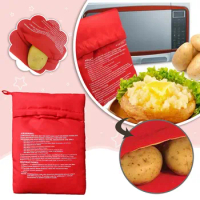 Potato Baking Bag For Microwave Oven Reusable Roast Potatoes Baking Bags Fast Steam Pocket Easy Cooking For Kitchen Supplies