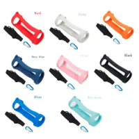3Pcs/Set Portable Silicone Case for for JBL Charge 4 Wireless Bluetooth Speaker Protective Cover Case with Strap Carabiner