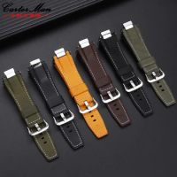 Genuine leather bracelet for Casio G-SHOCK series MTG-B3000 modified quick detachable top layer cowhide strap canvas men's belt