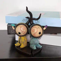 Vivid Color Couple Doll Resin Couple Doll Figurines for Home Decoration Exquisite Biological Couple Ornaments Vivid for Home
