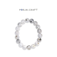Pyrite in Quartz Bracelet สร้อยข้อมือควอตซ์ใสไพไรต์