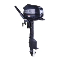Outboard Motor Boat Engine HUANGJIE 6hp 4 Stroke Heavy Duty Fishing Boat Engine Water Cooling CDI System for Rubber Boats