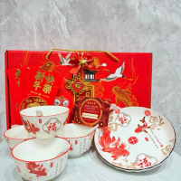 MANGKOK SET PREMIUM HAMPERS MANGKOK SET KERAMIK JEPANG ISI 2 SET GIFT BOX FREE KARTU UCAPAN Souvenir