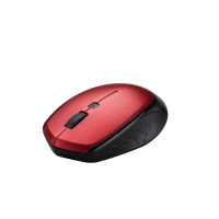 【KTNET】R10 4D無線光學滑鼠1600DPI 紅色(2.4G/10M遠距360度/開關式省電設計/人體工學/迷你USB接收器)
