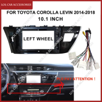 10.1 Inch Fascia For Toyota Corolla Levin 2014-2018 Car Radio Android Stereo MP5 Player Casing Frame 2 Din Head Unit Dash Cover