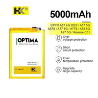 HK Optima Baterai A57 4G 2022 / A57 5G / A57S / A77 5G / A77S / A78 5G / A97 5G / Realme C51 BLP923 