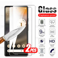 For Google Pixel 6A Glass 2Pcs Tempered Glass Screen Protector Googl Pixel6 6 A 7A 7 8 Pro Pixel7 Pixel8 8Pro 5G Protective Film
