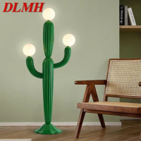 DLMH Nordic Cactus Floor Lamp Cream Style Living Room Bedroom LED Creativity Decorative Atmosphere
