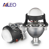 AILEO 2.5นิ้ว Bi Xenon โปรเจคเตอร์เลนส์ DRL LED Angel Eyes Shrouds 9005 HB3 9006 HB4 H4 H7 Xenon ไฟหน้ารถรถจักรยานยนต์