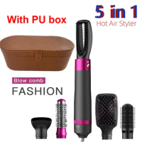 5 In 1 Hair Dryer Hot Air Brush For Dyson Airwrap Hot Comb Curling Iron Hair Straightener Styling Tool Hair Dryer Household