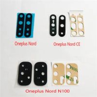 2pcs/lot Rear Back Camera Glass Lens With Glue Adhesive For Oneplus 5 5T 6 6T 7 7T 8 Pro Nord 8T 9 Pro Nord 100 Glass Lens
