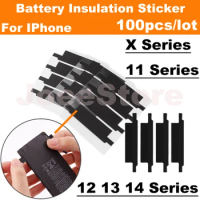 100pcs Battery Insulation Sticker For iPhone 11 12 13 14 X XS Pro Max XR Protection Tube Battery Cells Replace Wrapping Adhesive