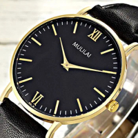 Fashion Male Quartz Watch Luxury Business Watches Waterproof Scratch-resistant Men Watch Clock Leath