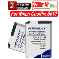 HSABAT 2200mAh EN-EL12 Battery for Nikon CoolPix S610 S610c S620 S630 S710 S1000pj P300 P310 P330 S6200 S6300 S9400 S9500 S9200