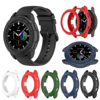 TPU Soft Protective Case For Samsung Galaxy Watch 4 Classic 42mm 46mm Protector Cover Bezel Ring Frame For Galaxy Watch4 Classic