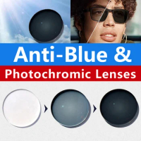Anti blue Photochromic 1.56 1.61 1.67 Prescription Resin Aspheric Glasses Lenses Myopia Lens Progressive Multifocal Lenses